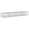 vidaXL Coș gabion cu capac, 400x100x50 cm, fier galvanizat