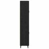 vidaXL Bufet Pe perete Stejar Negru 69,5 x 34 x 180 cm Lemn compozit