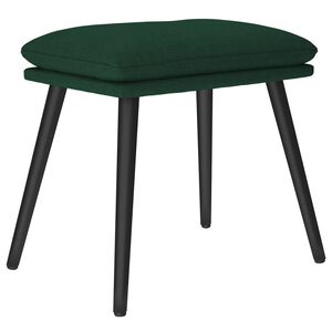 vidaXL Taburet, verde &icirc;nchis, 45x29,5x35 cm, material textil