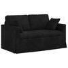 vidaXL Canapea Negru 138 x 78 x 80 cm Catifea