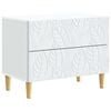 vidaXL Noptieră Alb 62 x 34,5 x 48 cm Lemn prelucrat