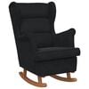 vidaXL Scaun balansoar cu pernă Negru 92 x 71 x 100 cm placaj