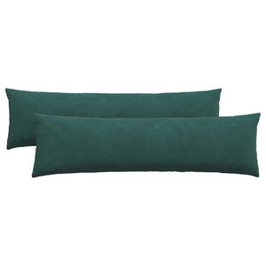 vidaXL Perne pentru canapea 2 pcs Verde închis 145 x 40 cm