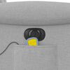 vidaXL Scaun reclinabil electric pentru masaj Cloud Grey Fabric