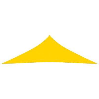 vidaXL Parasolar, galben, 3,5x3,5x4,9 m, țesătură oxford, triunghiular