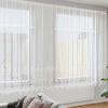 vidaXL Cortină din Dantelă cu perdele Alb 220 x 600 cm Poliester