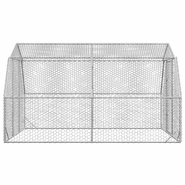 vidaXL Pui de găină 2,5x4x2,25 m Oțel galvanizat