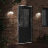 vidaXL Lămpi exterioare de perete cu LED 2 buc. alb, aluminiu turnat