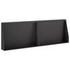 vidaXL Zid de sprijin 2 buc. 60 x 12 x 50 cm Oțel Negru