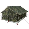vidaXL Cort camping pentru 2 persoane, camuflaj, impermeabil