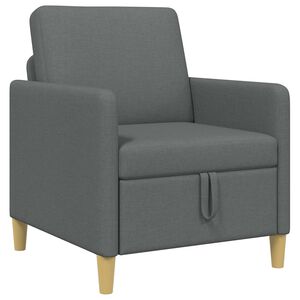 vidaXL Sofa cu Spațiu de Depozitare Gri &icirc;nchis 72 x 78 x 87 cm