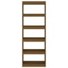 vidaXL Bibliotecă/Separator cameră maro miere 60x30x167,5 cm lemn pin