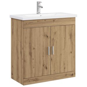 vidaXL Set de mobilier pentru baie Stejar Artizanal 81 x 40 x 84,5 cm