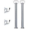 vidaXL Tuburi de sprijin cu 2 cleme de comutare pentru roata jockey de 48 mm