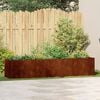 vidaXL Jardinieră Rusty 200x40x40 cm Oțel pentru intemperii