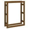 vidaXL Rastel lemne de foc, maro miere, 80x25x100 cm, lemn masiv pin