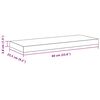 vidaXL Raft de perete suspendat, alb, 60x23,5x3,8 cm, MDF