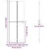 vidaXL Perete de duș Walk-in Manual auriu și transparent 70 x 190 cm