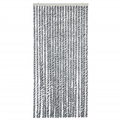 vidaXL Perdele pentru insecte, gri și alb-negru, 56x185 cm, chenille