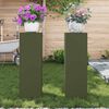 vidaXL Suport pentru plante 2 pcs Olivengr&oslash;nn 24 x 24 x 75 cm Oțel