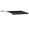 vidaXL Cort electric retractabil Negru și Alb 3 x 2,5 m