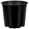vidaXL Ghiveci rotund pentru flori 100 buc. Negru &Oslash; 15 x 13 cm Plastic