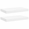 vidaXL Rafturi de perete suspendate, 2 buc., alb, 40x23,5x3,8 cm, MDF