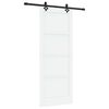 vidaXL Ușă glisantă ORKDAL 83 x 211 cm Lemn prelucrat Alb și negru