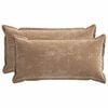 vidaXL Husă pentru pernă 2 buc. HOUTEN Maro 40 x 80 cm