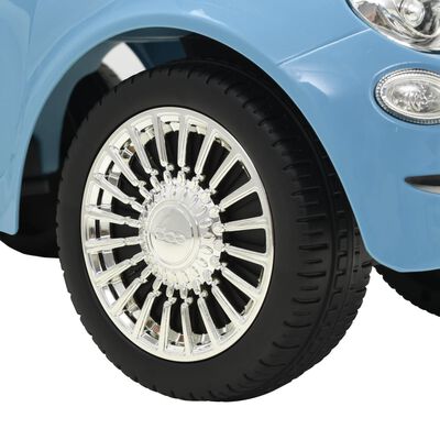 vidaXL Mașinuță fără pedale Fiat 500 albastru