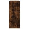 vidaXL Măsuță consolă, stejar fumuriu, 100x35x90 cm, lemn prelucrat