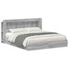 vidaXL Cadru de pat cu depozitare cu sertar Sonoma gri 180 x 200 cm