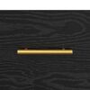 vidaXL Dulap de noapte Stejar Negru 40 x 35 x 47,5 cm Lemn compozit