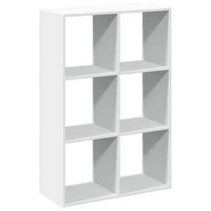 vidaXL Bibliotecă/separator cameră alb 69,5x29x103,5 cm lemn prelucrat