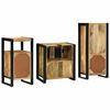 vidaXL Set de mobilier pentru baie cu sertar 3 pcs Lemn de mango solid