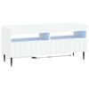 vidaXL Cabinet TV cu LED ZWOLLE 100 x 35 x 43 cm Alb Lemn prelucrat