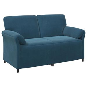 vidaXL Canapea cu 2 locuri albastru 158 x 83 x 95 cm Catifea
