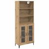 vidaXL Bufet Stejar Artizanal 69,5 x 34 x 180 cm Lemn prelucrat