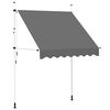 vidaXL Copertină retractabilă manual, antracit, 200 cm