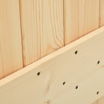 vidaXL Ușă glisantă cu set feronerie 100x210 cm, lemn masiv de pin