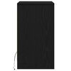 vidaXL Noptieră LED 2 pcs Stejar negru 38 x 34 x 61 cm Lemn compozit
