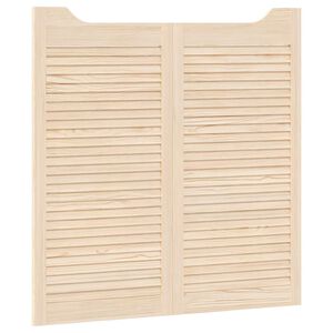 vidaXL Uși oscilante 2 buc. 100 x 50 cm Lemn masiv de pin natural