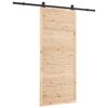 vidaXL Ușă glisantă natural 90 x 208 cm Lemn de pin masiv