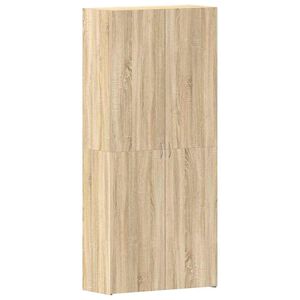 vidaXL Dulap pentru pantofi 80 x 35.5 x 180 cm Lemn prelucrat Maro