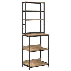 vidaXL Raft de bucătărie Stejar Artizanal 60 x 40 x 168 cm