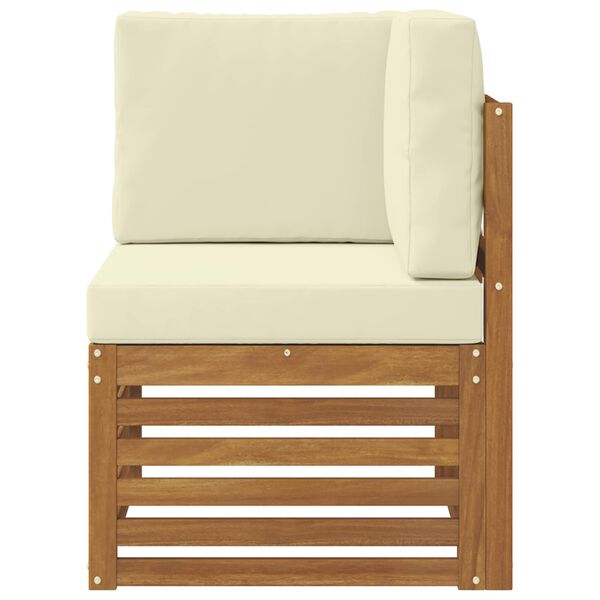 vidaXL Sofa Colțar pentru Exterior Lemn Solid de Acacia natural