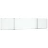 vidaXL Tablă magnetică pliabilă, alb, 200x40x1,7 cm, aluminiu