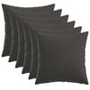 vidaXL Husă pentru pernă 6 pcs HEERLEN Gri &icirc;nchis 40 x 40 cm