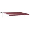vidaXL Cadru manual de marchiză cu LED-uri Bordo și Alb 4,5 &times; 3 m