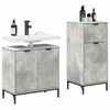 vidaXL Set de mobilier pentru baie cu sertar 2 pcs Gri din beton